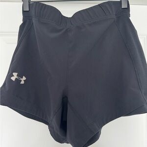 Under Armour Black Men's Athletic Training Shorts with Contrast Logo